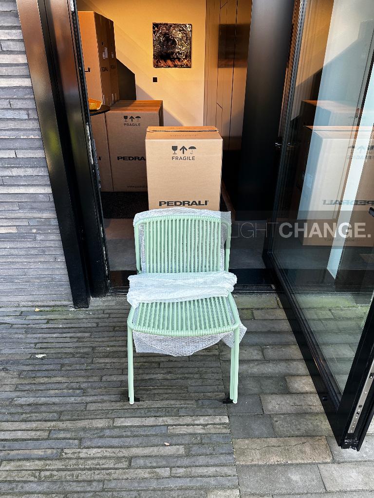 Pedrali Tribeca 3660 groot aantal + Nolita Lounge NIEUW -50%, Tuin en Terras, Tuinstoelen, Ophalen, Nieuw, Aluminium, Stapelbaar