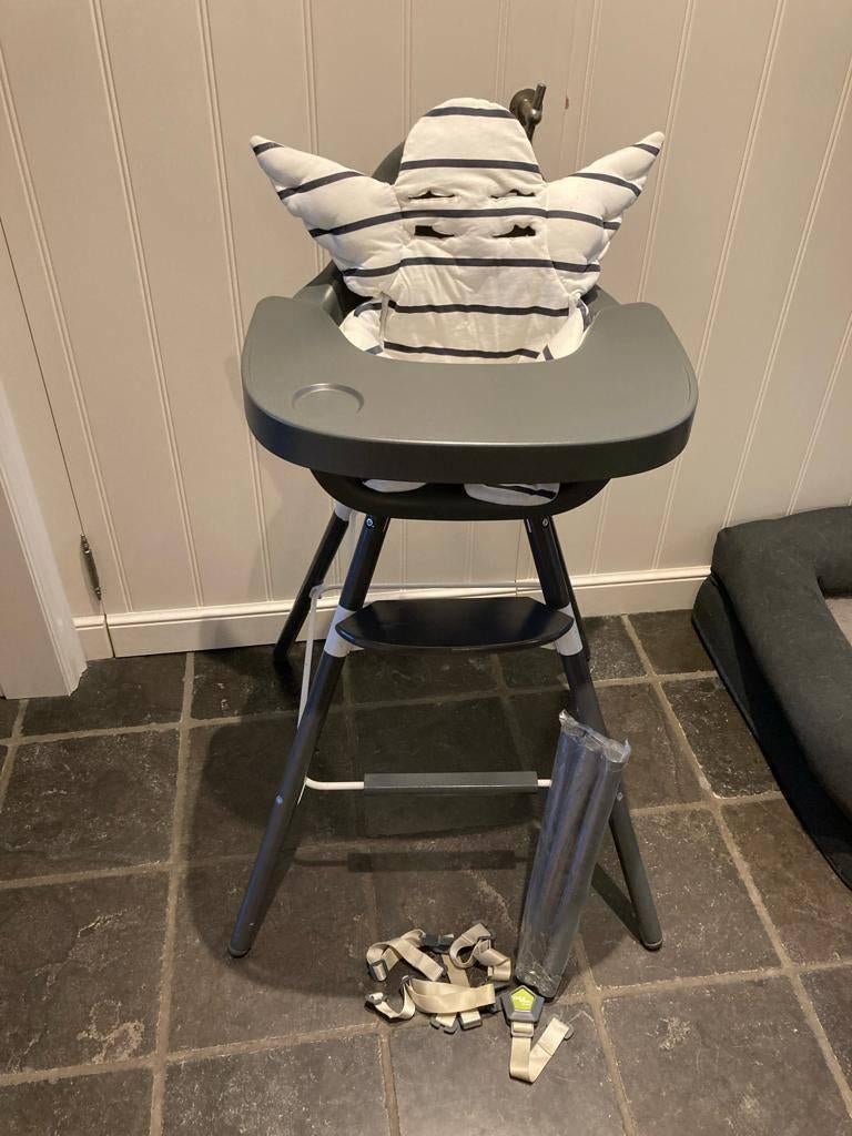 Childhome Evolu 2 high chair – 2‑in‑1 kinderstoel, Ophalen, Zo goed als nieuw, Meegroeistoel