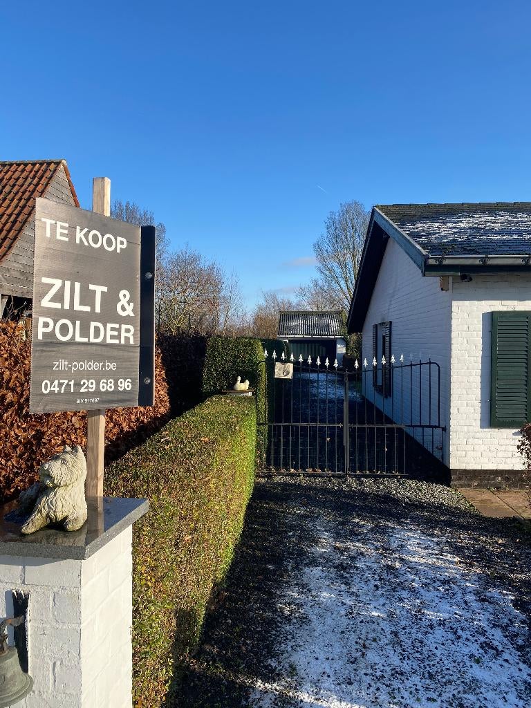 À VENDRE— Belle parcelle avec bungalow, Immo, Province de Flandre-Occidentale, Maison individuelle, 202 UC, 500 à 1000 m²