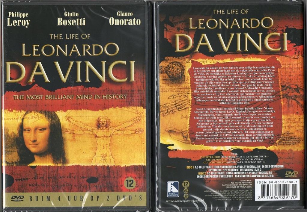 DA VINCI LEONARDO THE LIFE OF. . . 2 DVD BOX NIEUW, Enlèvement ou Envoi, Drame, Coffret, Neuf, dans son emballage