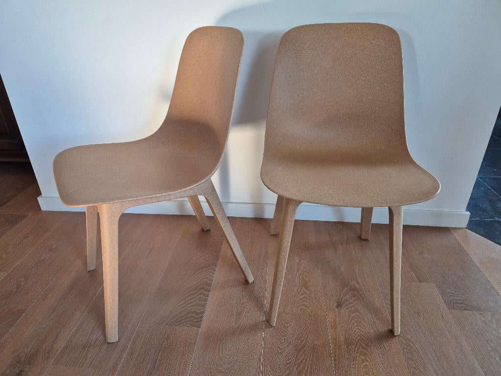 Stoel Ikea Odger 2 stuks, Huis en Inrichting, Ophalen, Kunststof, Twee, Bruin