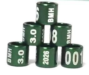 Bagues oiseaux en aluminium 2026 canaris perruche(2.0/..11mm, Animaux & Accessoires, Oiseaux | Accessoires, Neuf, Accessoires pour cage