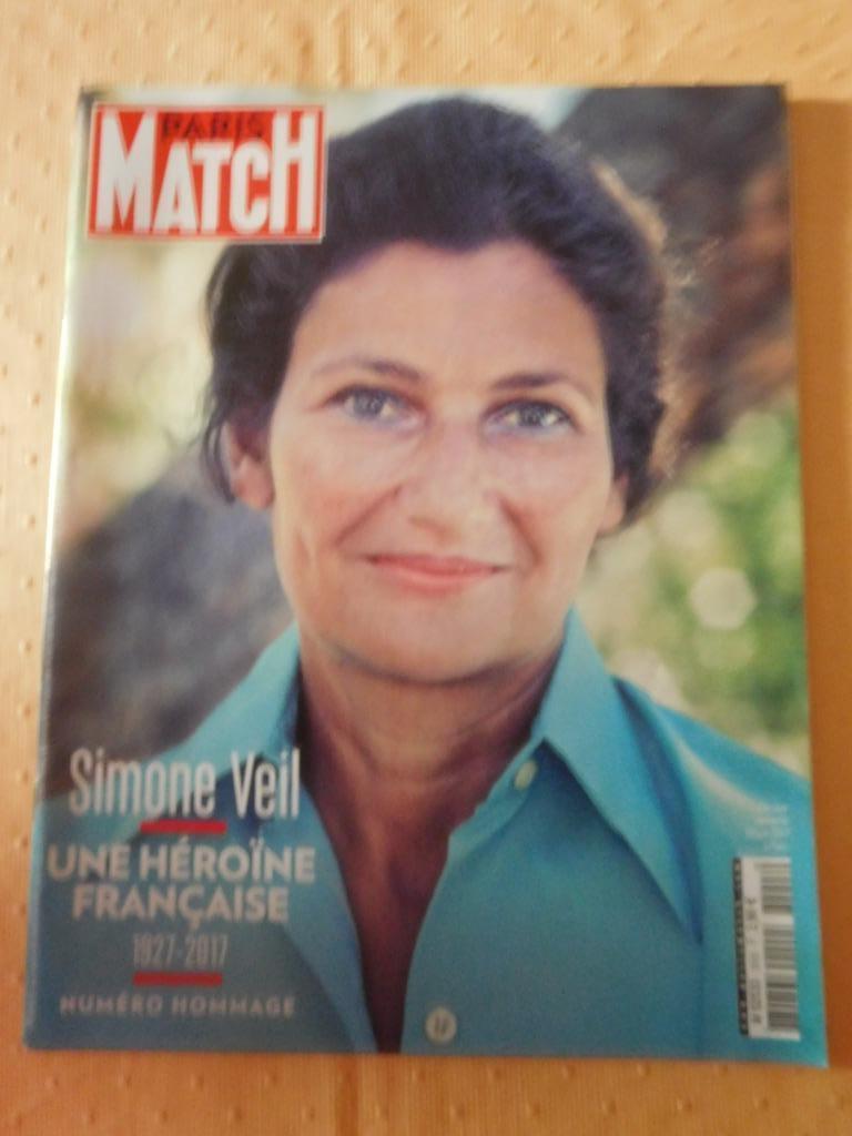 Paris Match : décès de Simone Veil, Livres, Enlèvement ou Envoi, Utilisé, Autres types