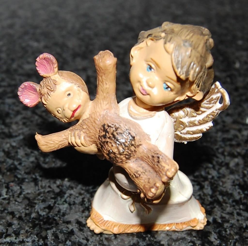 décoration d'arbre de Noël: vintage figurines d'anges jouant, Antiquités & Art, Enlèvement ou Envoi