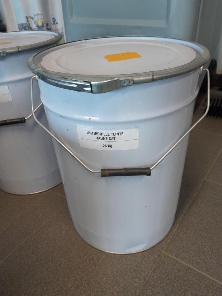 Peinture antirouille jaune CAT 25kg, Neuf, Jaune, 20 litres ou plus, Enlèvement