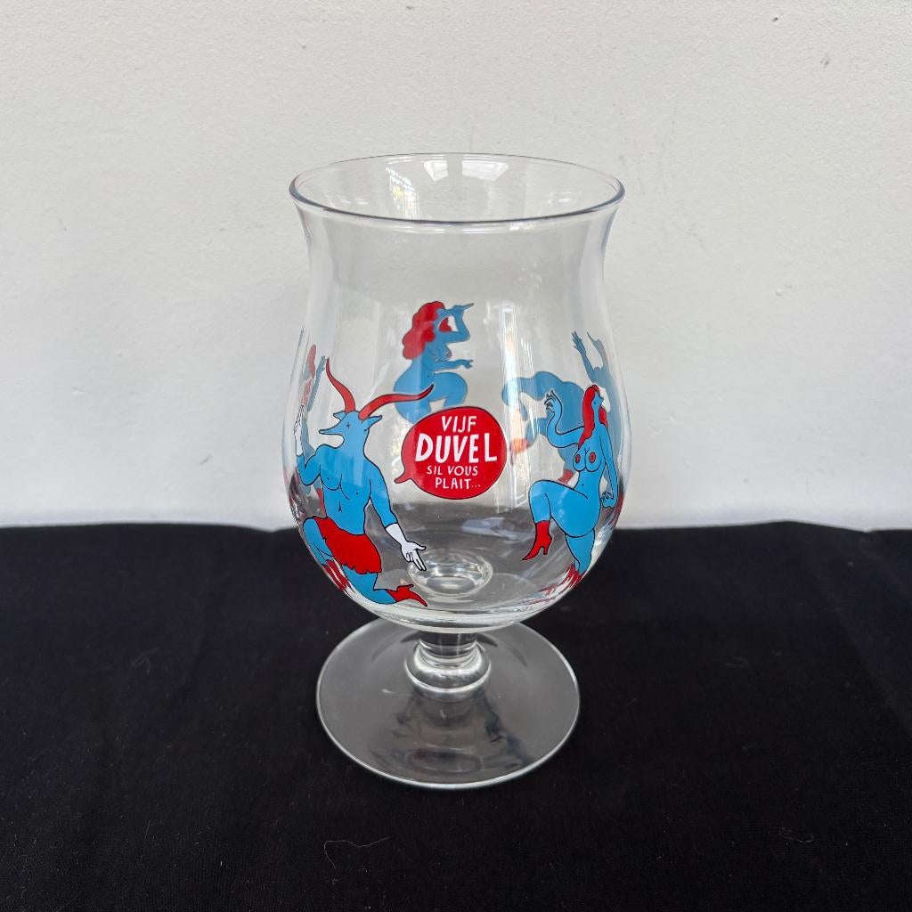 Duvel glas Parra (met blauwe binnenkant), Enlèvement ou Envoi, Neuf, Verre ou Verres, Duvel
