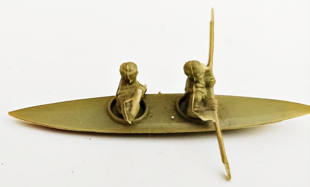 Kayak British Commandos, Airfix 01732, WWII, 1/72, Enlèvement ou Envoi, Utilisé, Plus grand que 1:35, Personnage ou Figurines