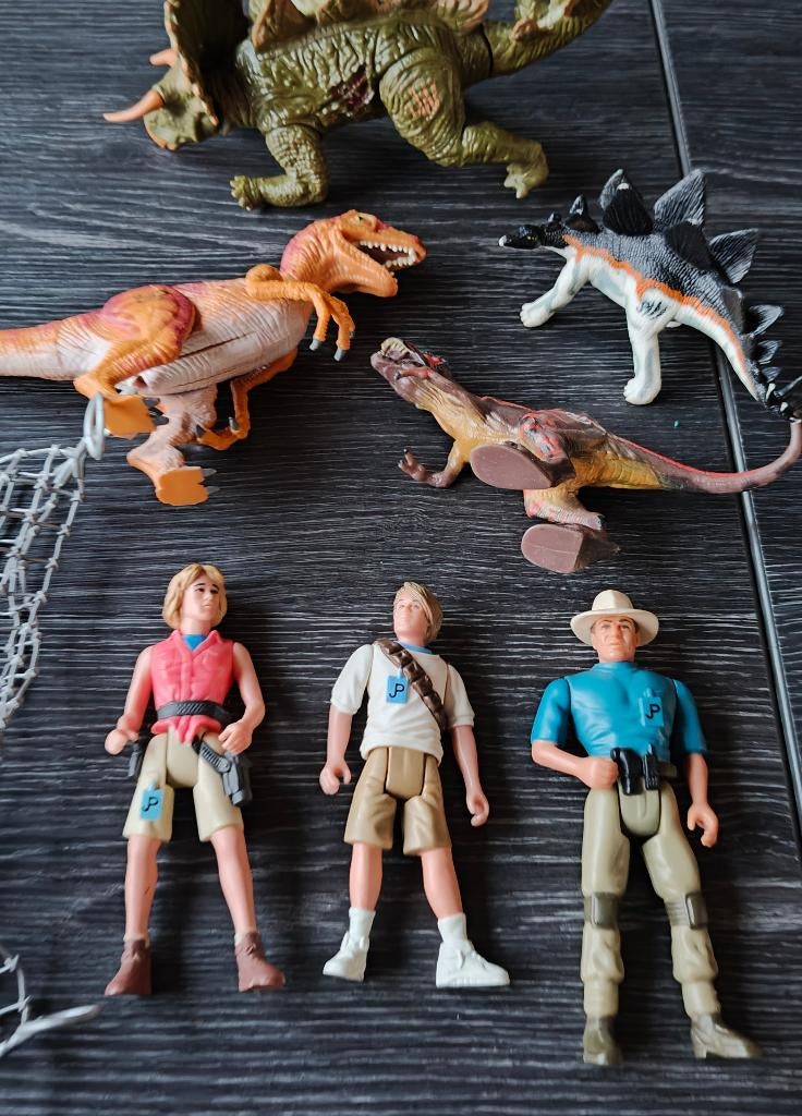 Vintage Jurassic Park actiefiguren dino's, Ophalen of Verzenden, Zo goed als nieuw