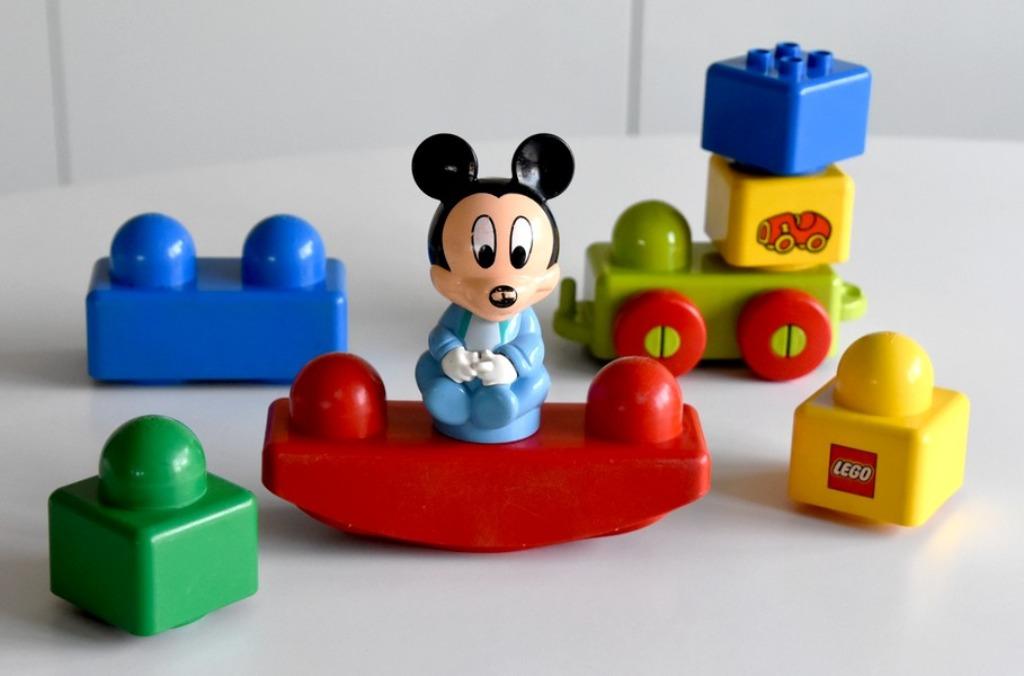 Lego Primo baby Mickey Mouse, Ophalen of Verzenden, Zo goed als nieuw, Losse stenen, Lego