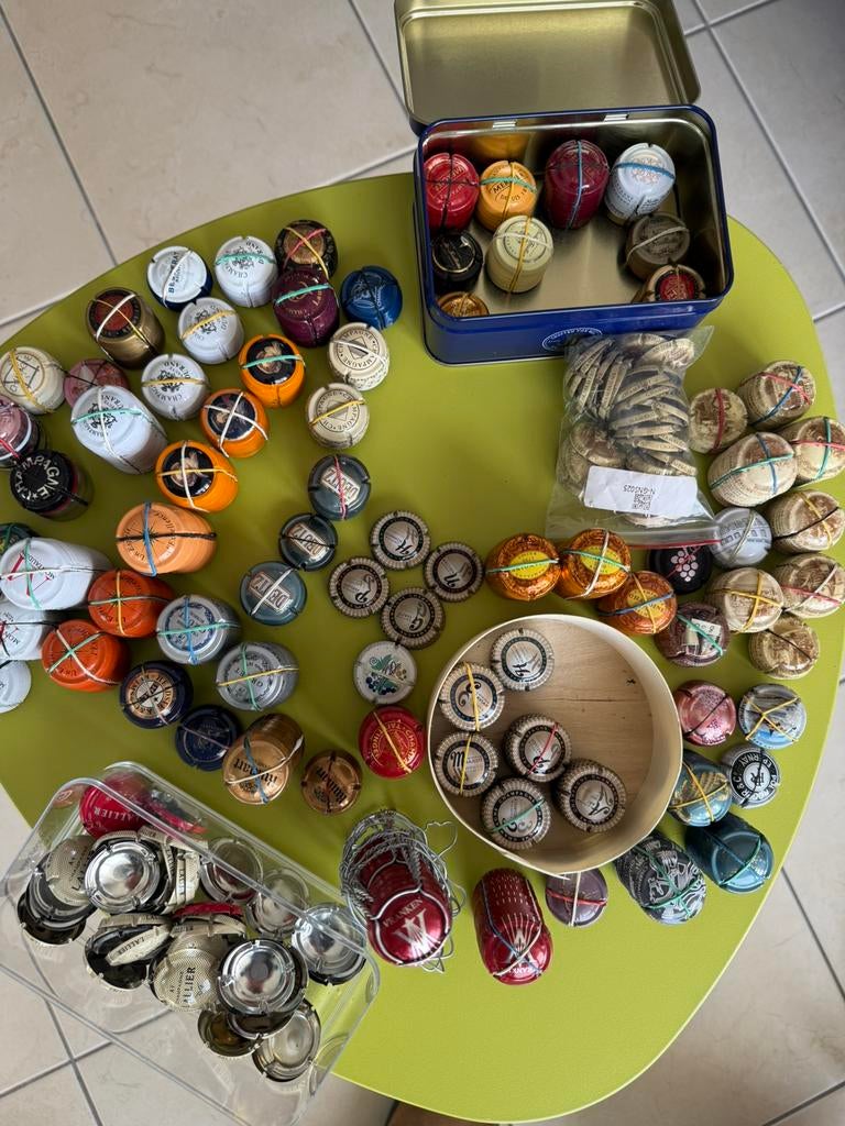 Talrijke identieke champagnes voor placomusofilie, Ophalen