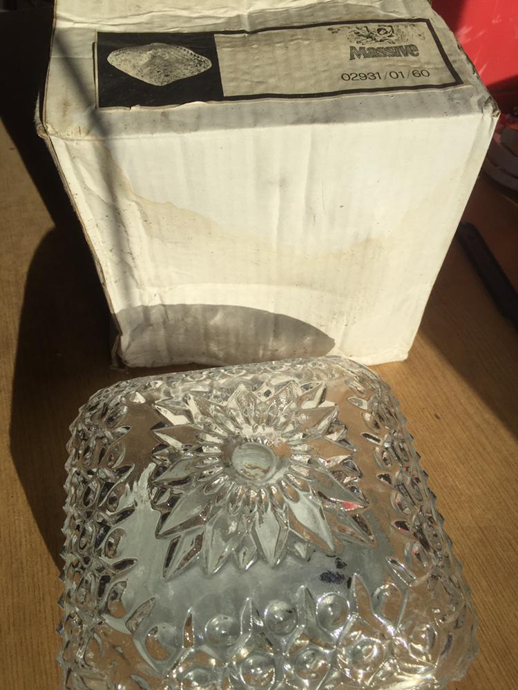 Vintage massive plafondlamp nooit gebruikt, Enlèvement ou Envoi