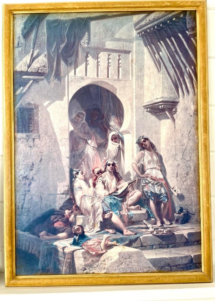 Kader Eugene delacroix de vrouwen van Algiers in hun vertrek, Ophalen of Verzenden