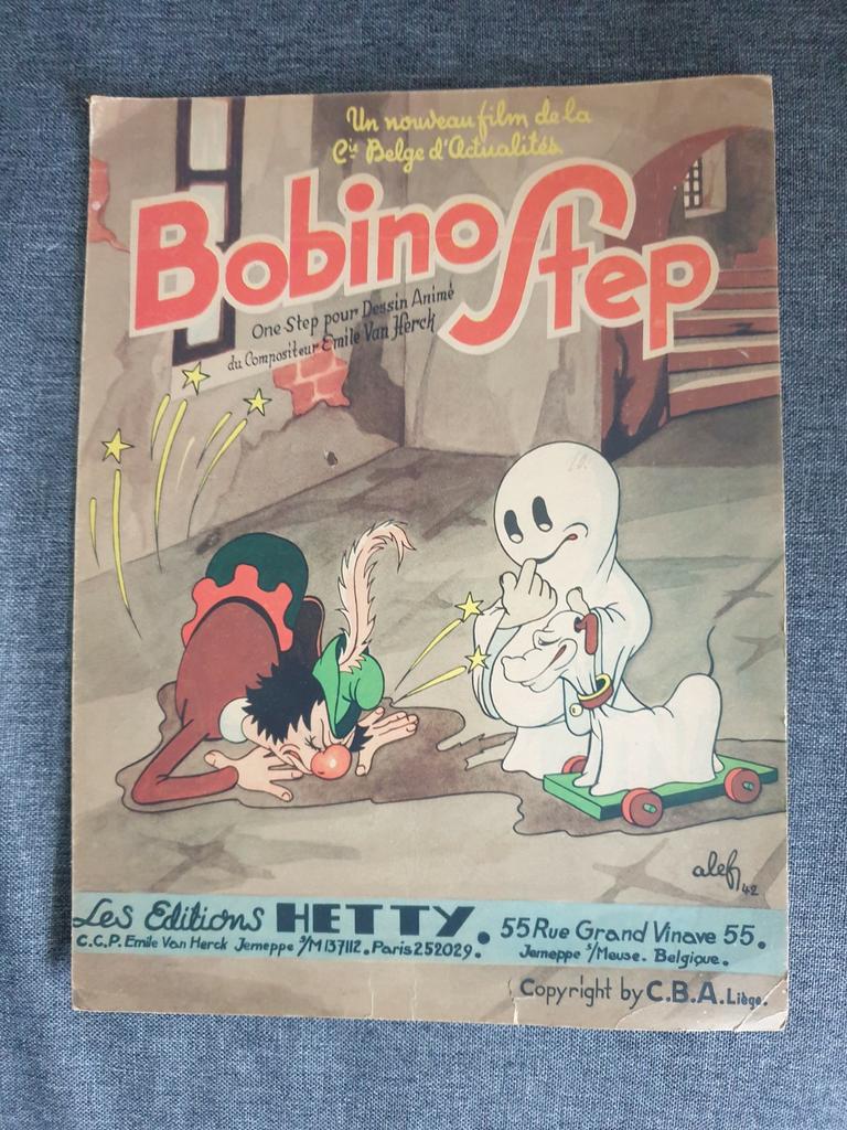 Bobino Step 1942, musique de film, figurine Wrill, Une BD, Enlèvement ou Envoi, Utilisé