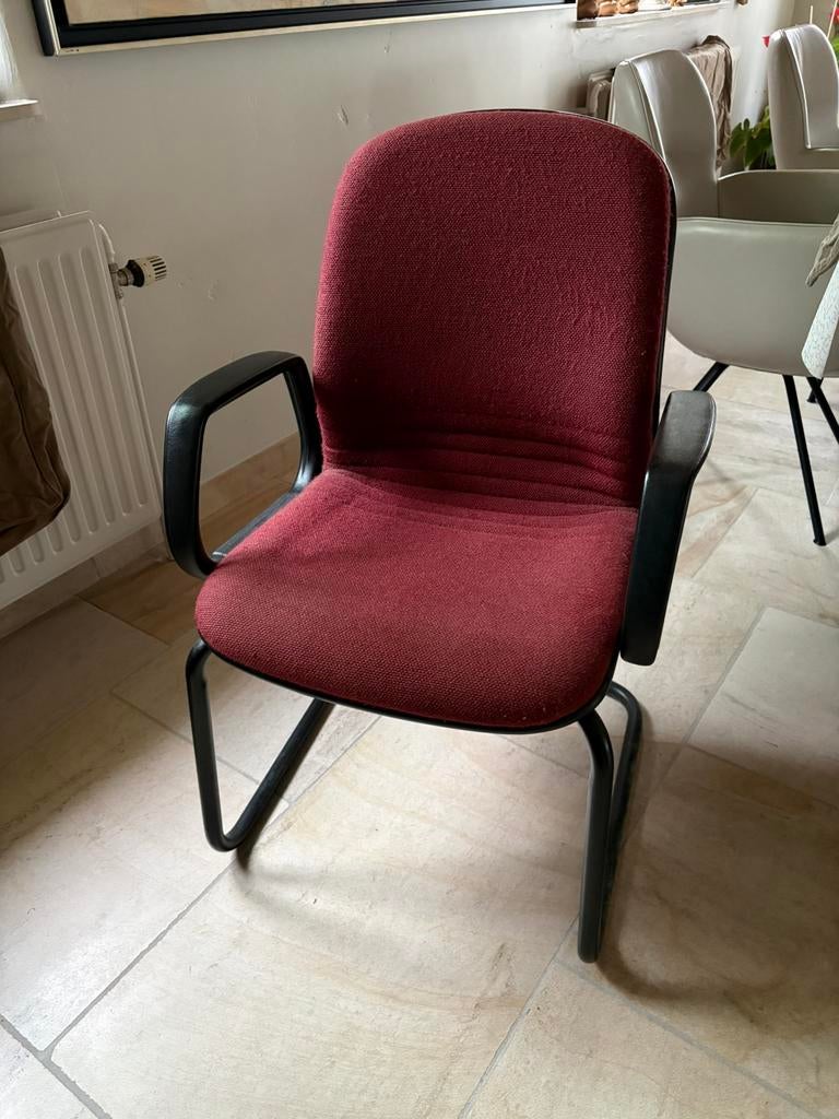 Vergaderstoelen 2 stuks, Huis en Inrichting, Stoelen, Ophalen, Kunststof, Gebruikt, Twee