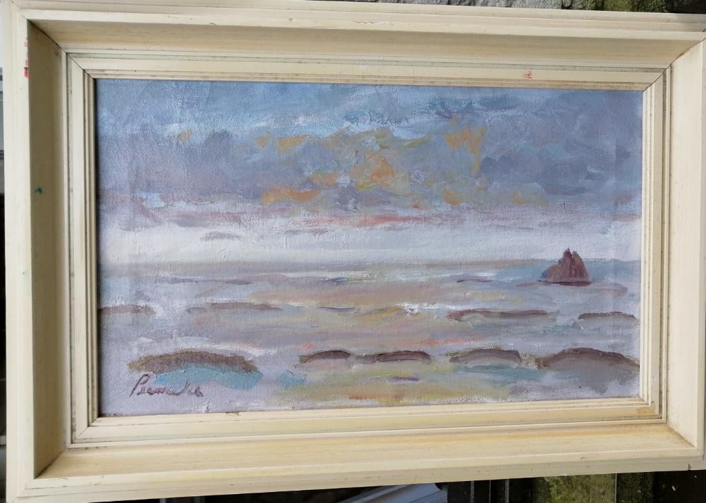 Constant Permeke '' Na middag op zee '' olieverf op doek, Antiek en Kunst, Verzenden