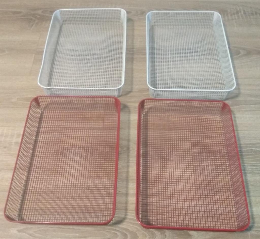 4 metalen opbergbakken, Ophalen of Verzenden, Zo goed als nieuw