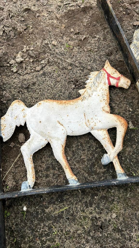 Wanddecoratie met paarden, Tuin en Terras, Ophalen, Gebruikt