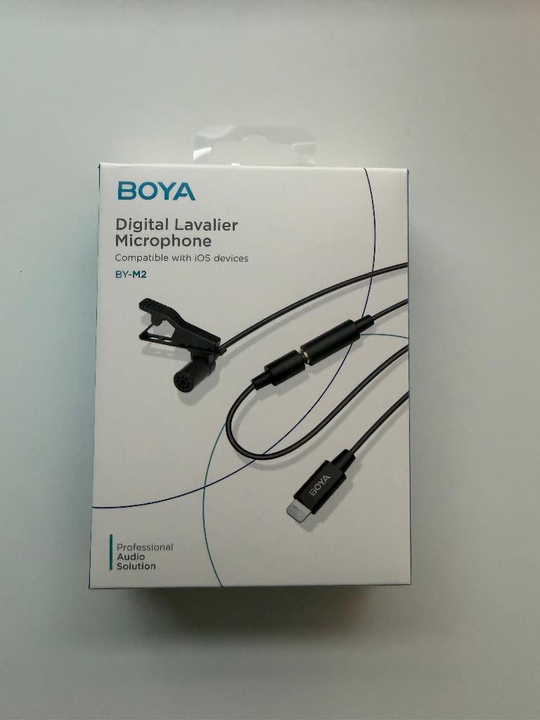 Microphone cravate numérique Boya BY-M2, Enlèvement, Comme neuf, Autres types
