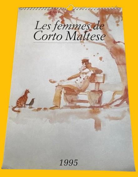 Corto Maltese ⚓ XL calendrier 1996 ✅ Hugo Pratt, Enlèvement ou Envoi, Autres personnages, Neuf, Image, Affiche ou Autocollant