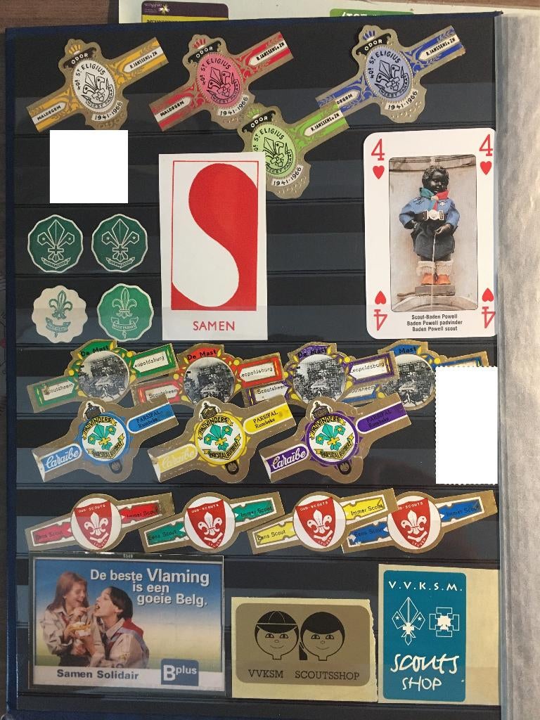 scoutisme sigarenbanden + zegels, Ophalen of Verzenden, Zo goed als nieuw, Overige typen