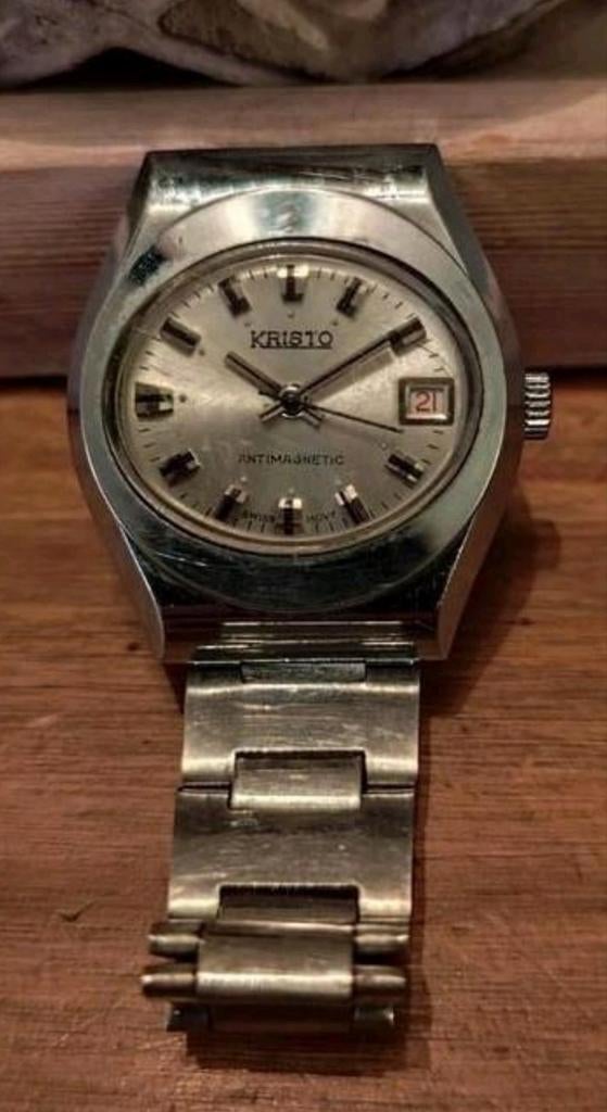 Kristo Antimagnetic Swiss Movement.Stainless Steel Back Base, Enlèvement ou Envoi