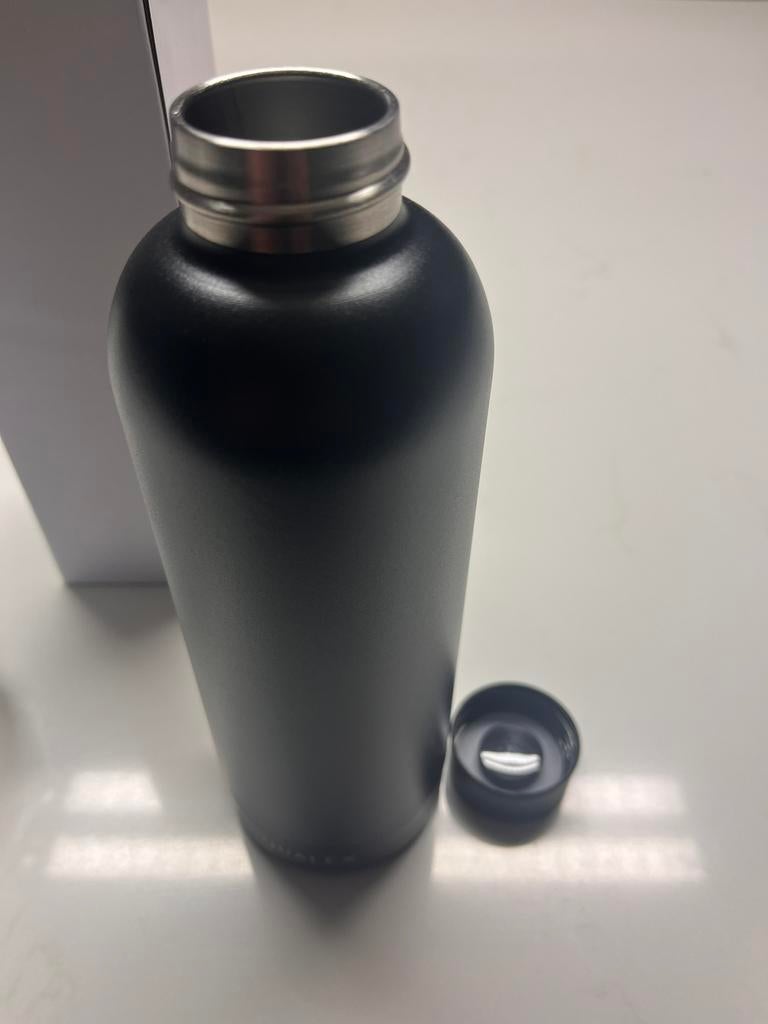 Bouteille à boire Aqualex en métal noir - neuve, Enlèvement ou Envoi, Neuf