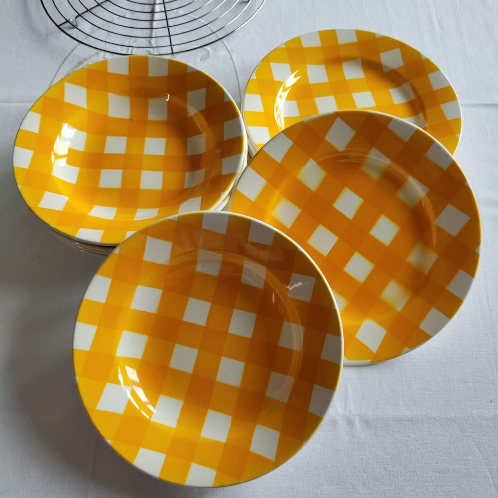 Sarreguemines Digoin 10 assiettes motif Ecossais, Antiquités & Art, Enlèvement