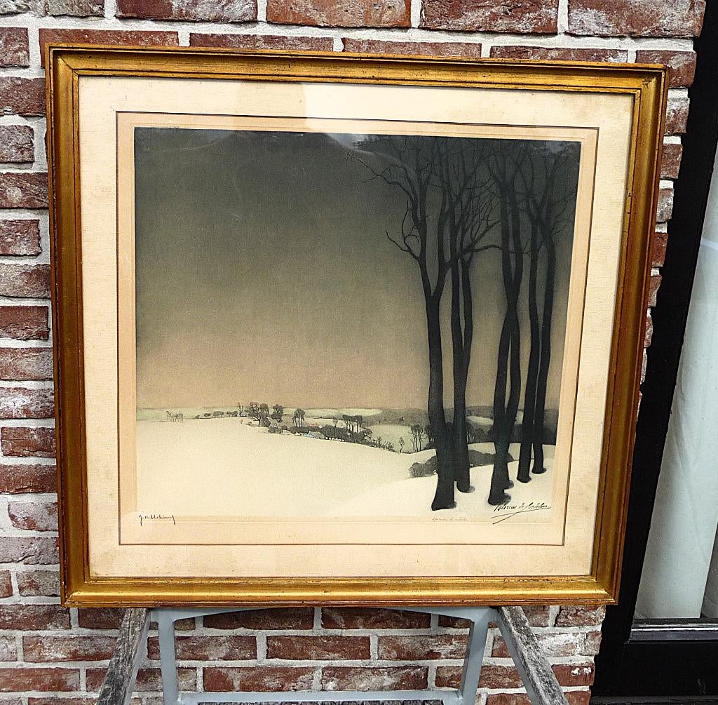 winters landschap - Valerius De Saedeleer, Antiek en Kunst, Ophalen