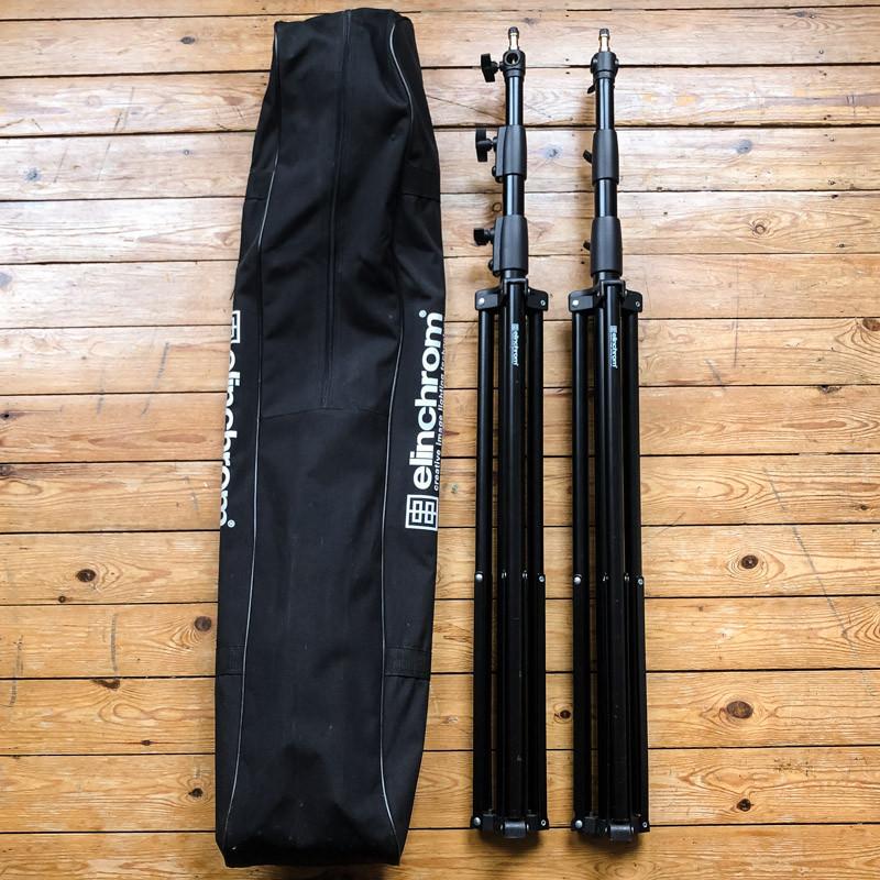 2 PIEDS ELINCHROM STUDIO + SACOCHE, Audio, Tv en Foto, Fotografie | Fotostudio en Toebehoren, Gebruikt, Statief of Scherm, Ophalen
