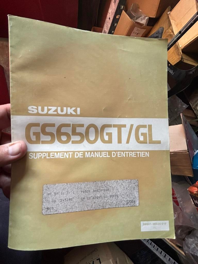 Manuel supplémentaire sur la Suzuki GS650 GT, Enlèvement ou Envoi, Suzuki