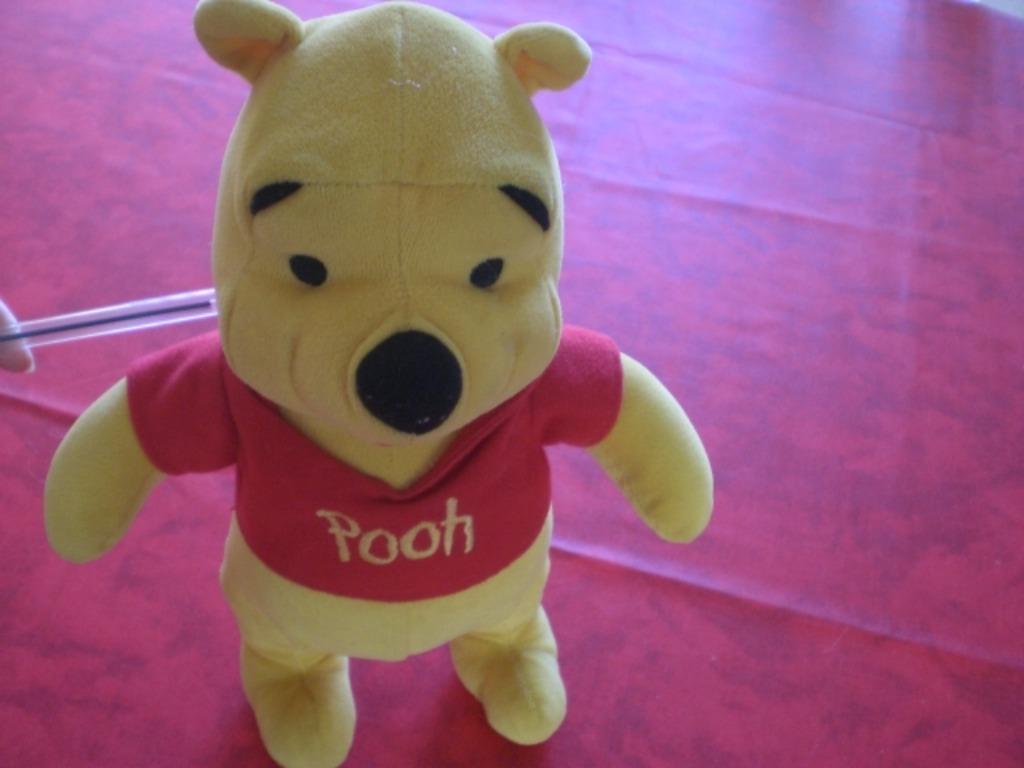 Doudou Winnie velours fin Doux, Ophalen of Verzenden, Zo goed als nieuw, Overige typen