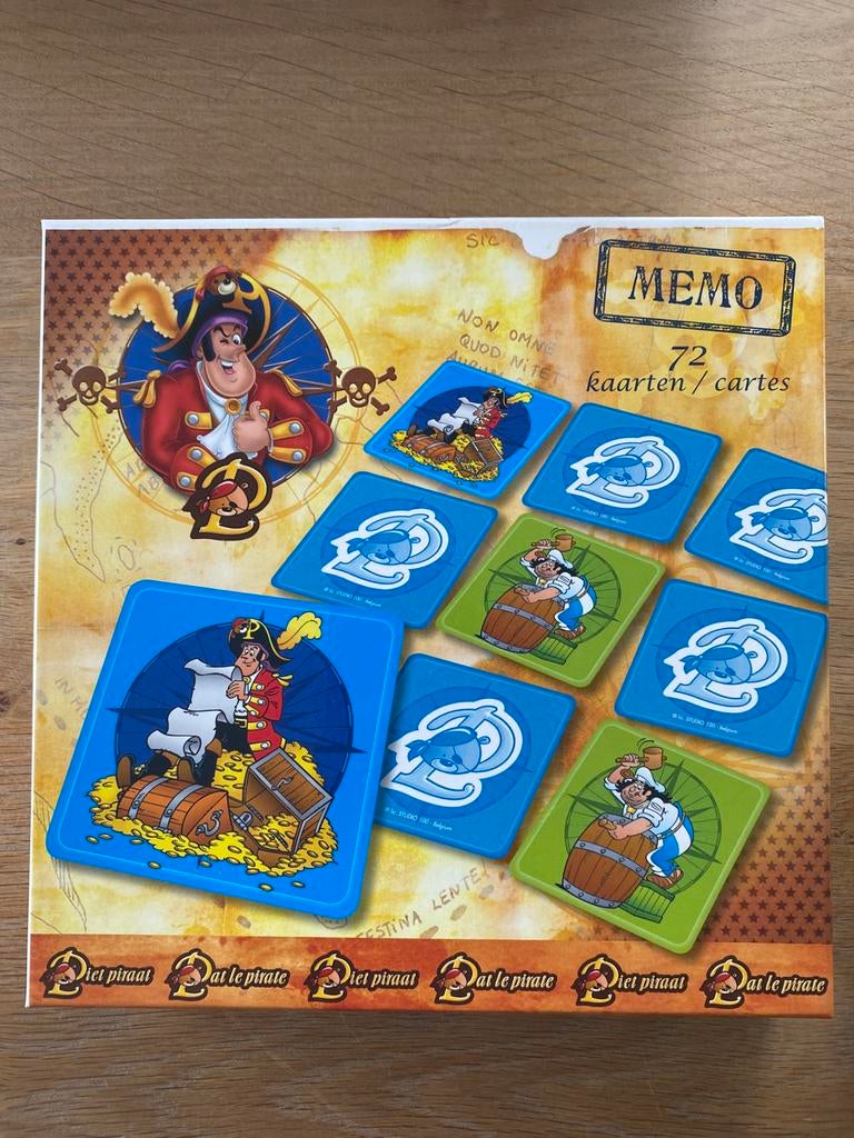 Memo piet piraat, Ophalen, Gebruikt