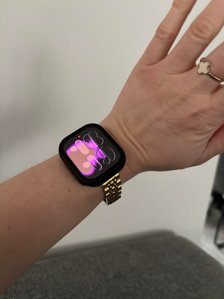 Apple Watch Series 10 42mm roségoud met GARANTIE, Handtassen en Accessoires, Smartwatches, Ophalen, IOS, Zo goed als nieuw, Hoogte