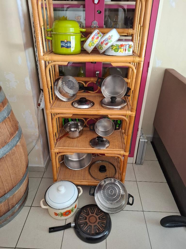 Lot Kookpotten, Huis en Inrichting, Keuken | Potten en Pannen, Ophalen of Verzenden, Zo goed als nieuw, Overige typen, Keramische plaat