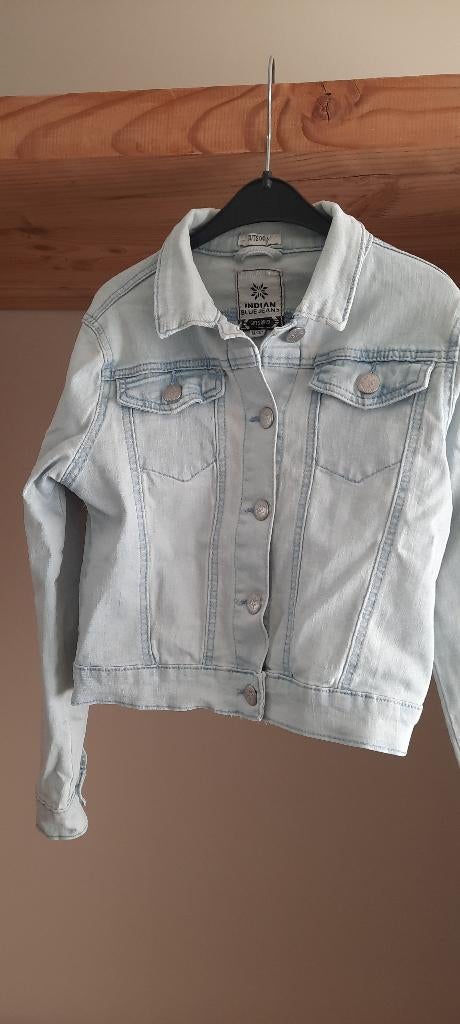 Mooie jeansjas Indian blue jeans 10 jaar, Kinderen en Baby's, Meisje, Ophalen of Verzenden, Zo goed als nieuw, Indian Blue Jeans