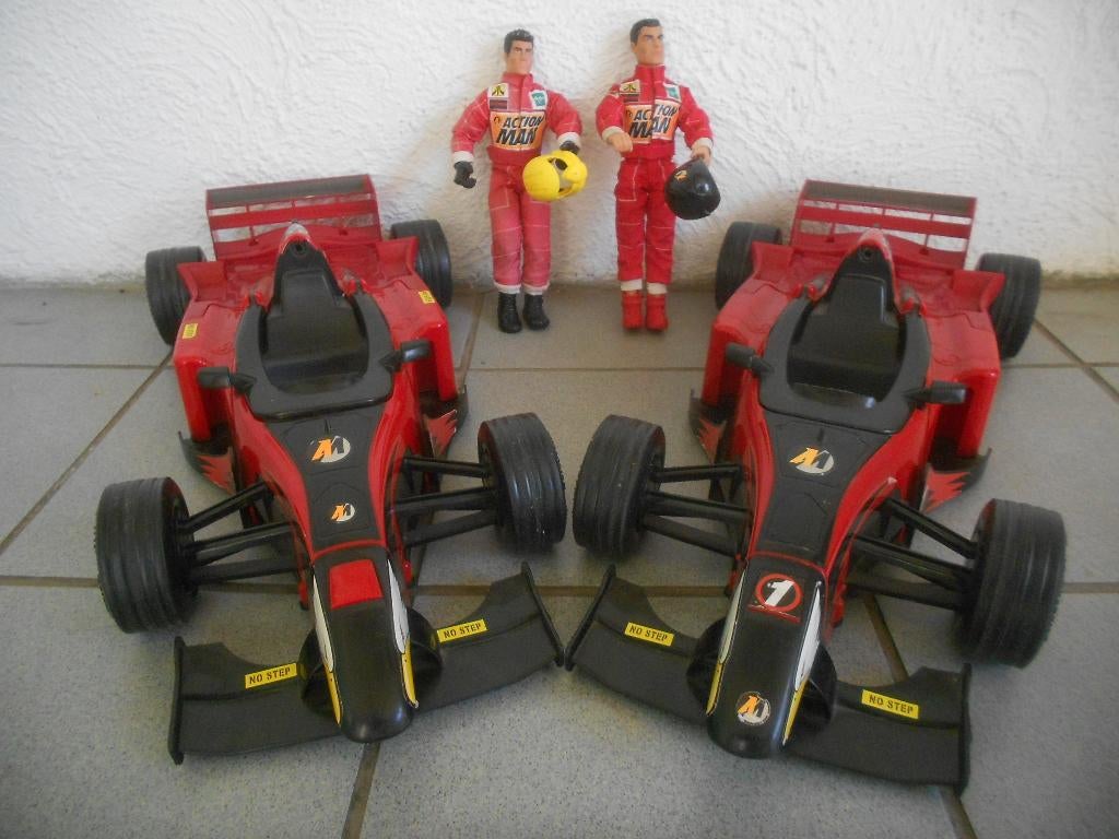 Racewagen - Action-Man HASBRO vintage speelgoed 65cm c, Kinderen en Baby's, Speelgoed |Speelgoedvoertuigen, Ophalen of Verzenden