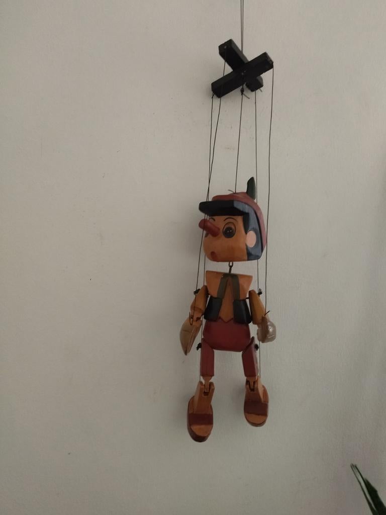 Zeldzame vintage Pinocchio-pop in uitzonderlijke staat - 35, Antiek en Kunst, Ophalen of Verzenden