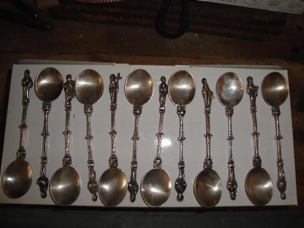 zilver sierlepeltjes, Collections, Porcelaine, Cristal & Couverts, Enlèvement, Utilisé, Autres matériaux, Couverts