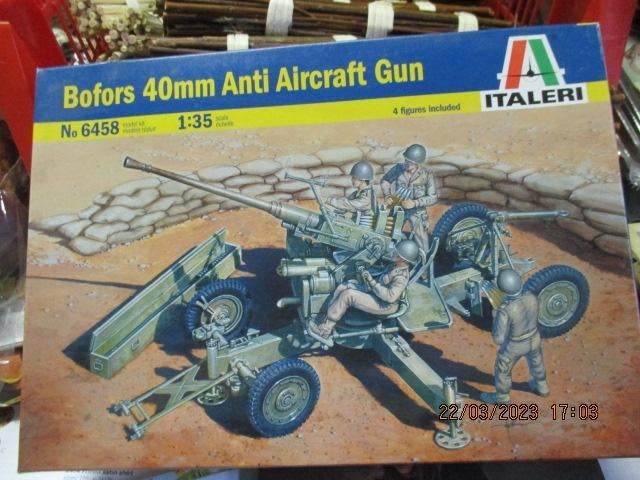 modelkit "canon bofors 40mm", Hobby en Vrije tijd, Modelbouw | Auto's en Voertuigen, Ophalen of Verzenden, Nieuw