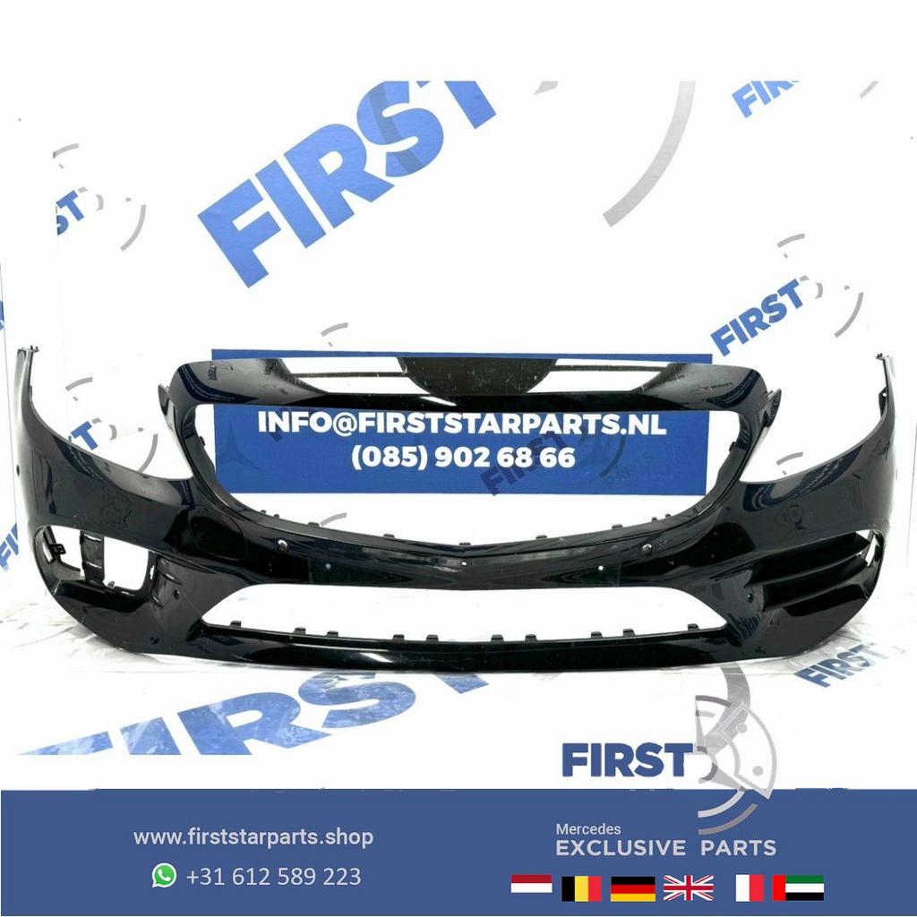 W205 C205 Facelift AMG BUMPER Mercedes C Klasse 2019-2021 VO, Gebruikt, -, Voor, Ophalen of Verzenden