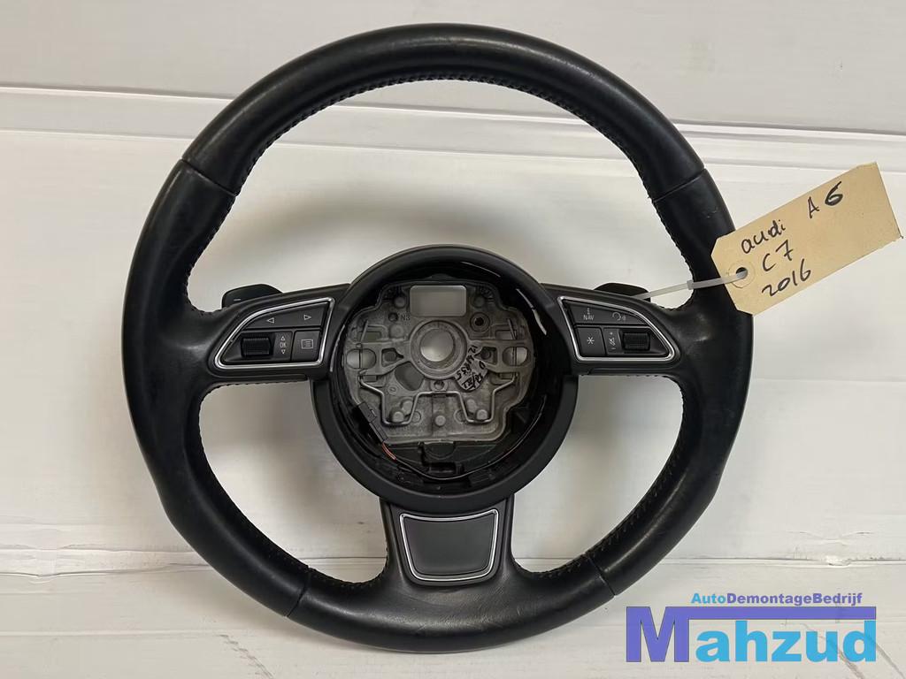 AUDI A6 C7 Stuurwiel stuur met flipper 2010-2019, Auto-onderdelen, Besturing, Audi, Gebruikt
