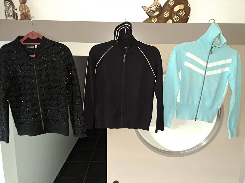 3 x Cardigan met rits, S, pakketvoordeel, Yaya, Morgan, ..., Kleding | Dames, Ophalen of Verzenden, Zo goed als nieuw, Maat 36 (S)