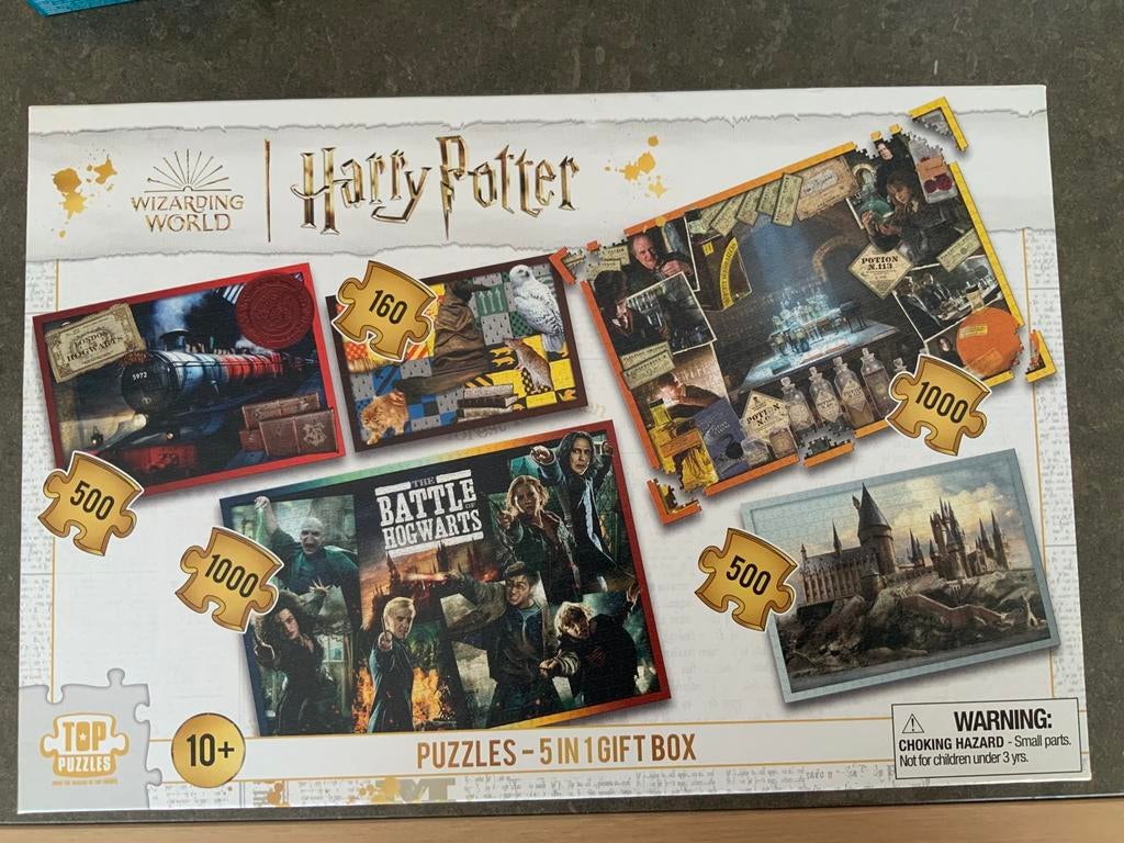 Harry Potter: puzzles 5 in 1 gift box, Ophalen, Zo goed als nieuw, Overige typen
