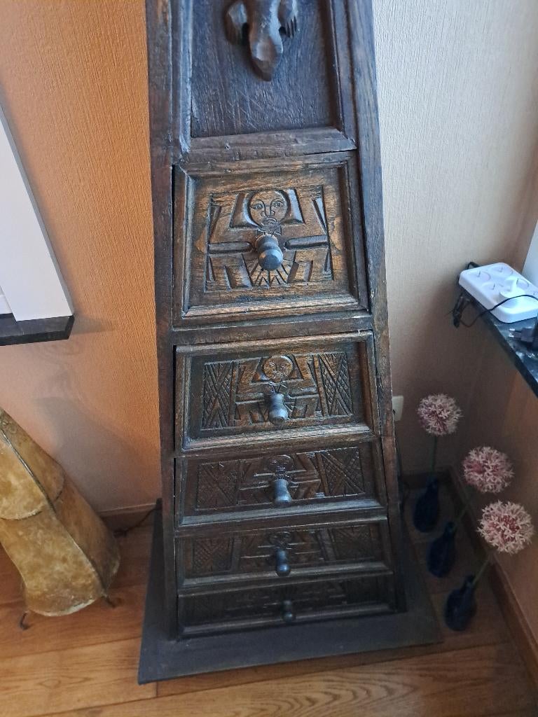 Exotische ladenkast, Antiek en Kunst, Antiek | Meubels | Kasten, Ophalen