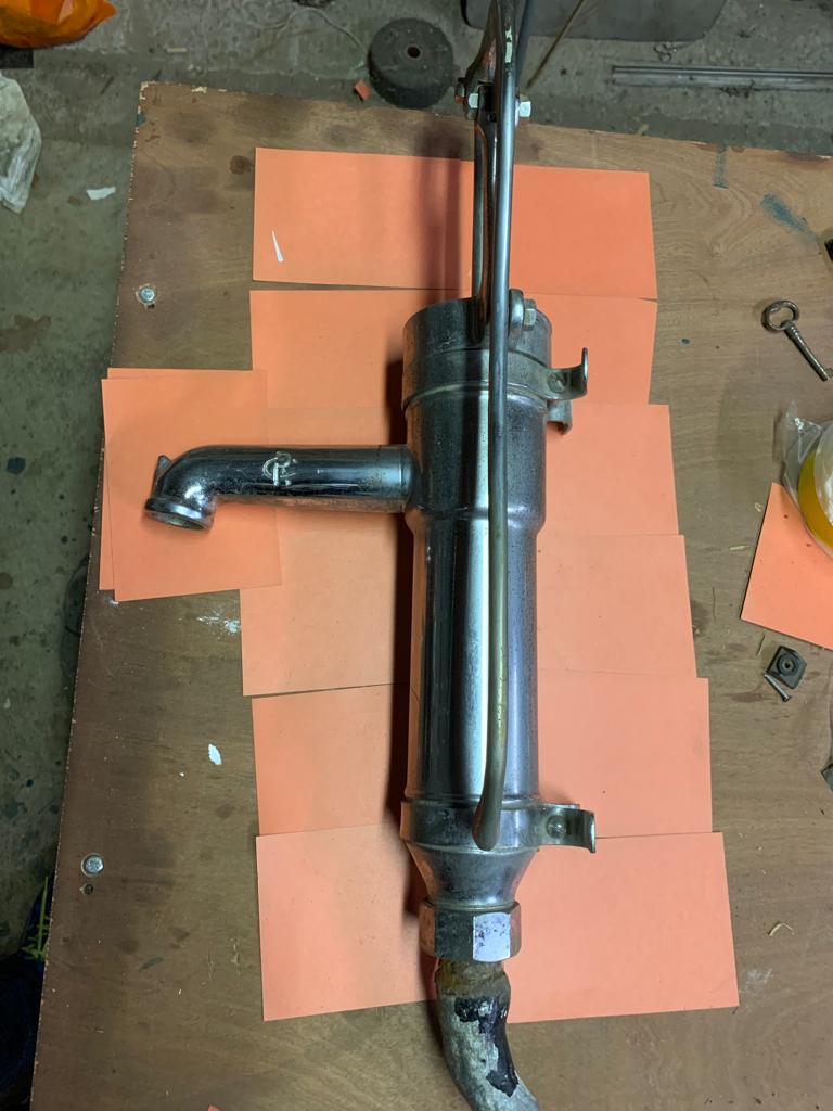 Mooie waterpomp Chrome met stempel als sieraad in de tuin, Tuin en Terras, Buitenkranen, Ophalen, Zo goed als nieuw