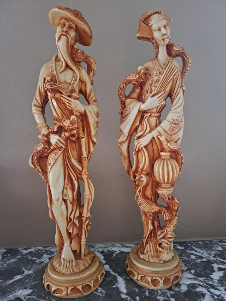 2 grote Chinese figuren, Ophalen, Zo goed als nieuw