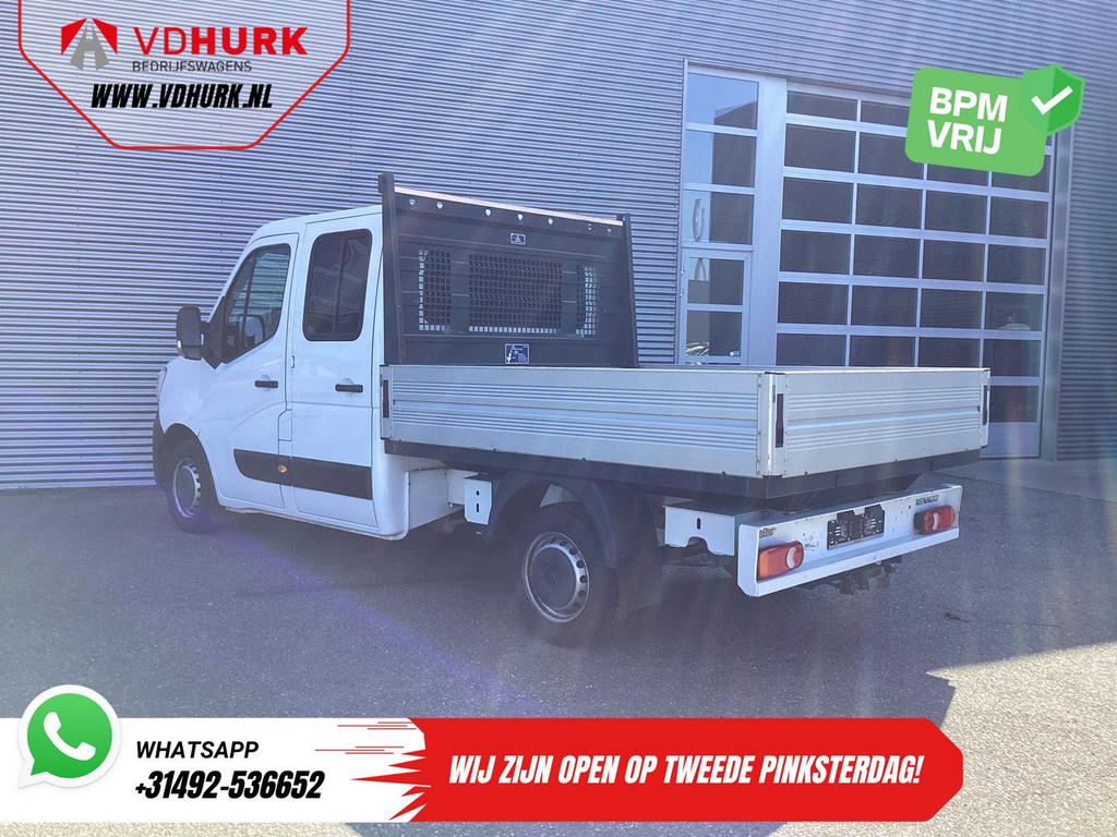 Renault Master 2.3 dCi 150 pk DC Dubbel Cabine Open laadbak/, Auto's, Bestelwagens en Lichte vracht, Renault, Wit, Bedrijf, Onderhoudsboekje