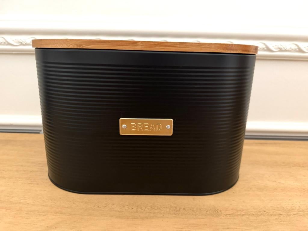 Boîte à pain en bois et métal neuve - achetée 50€, Enlèvement, Neuf