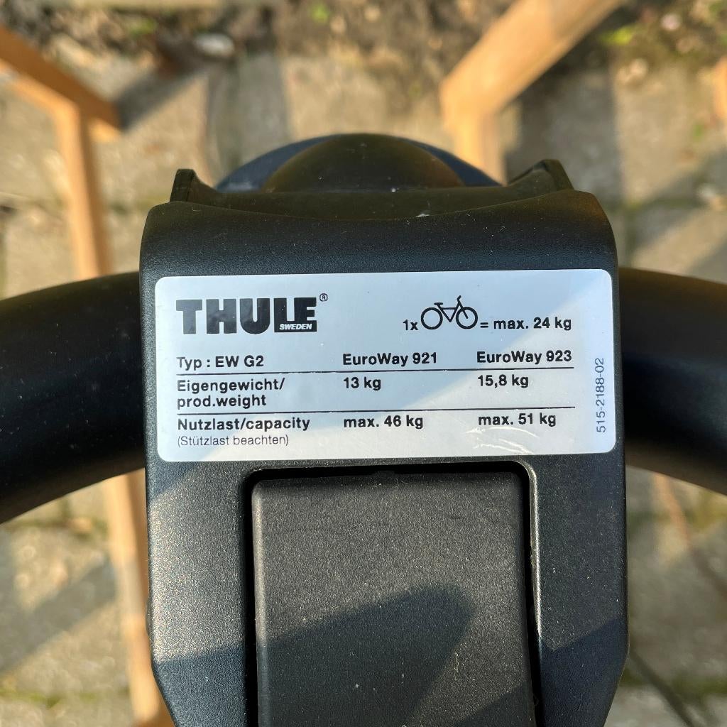 Thule Fietsendrager 921, Ophalen, 2 fietsen, Gebruikt