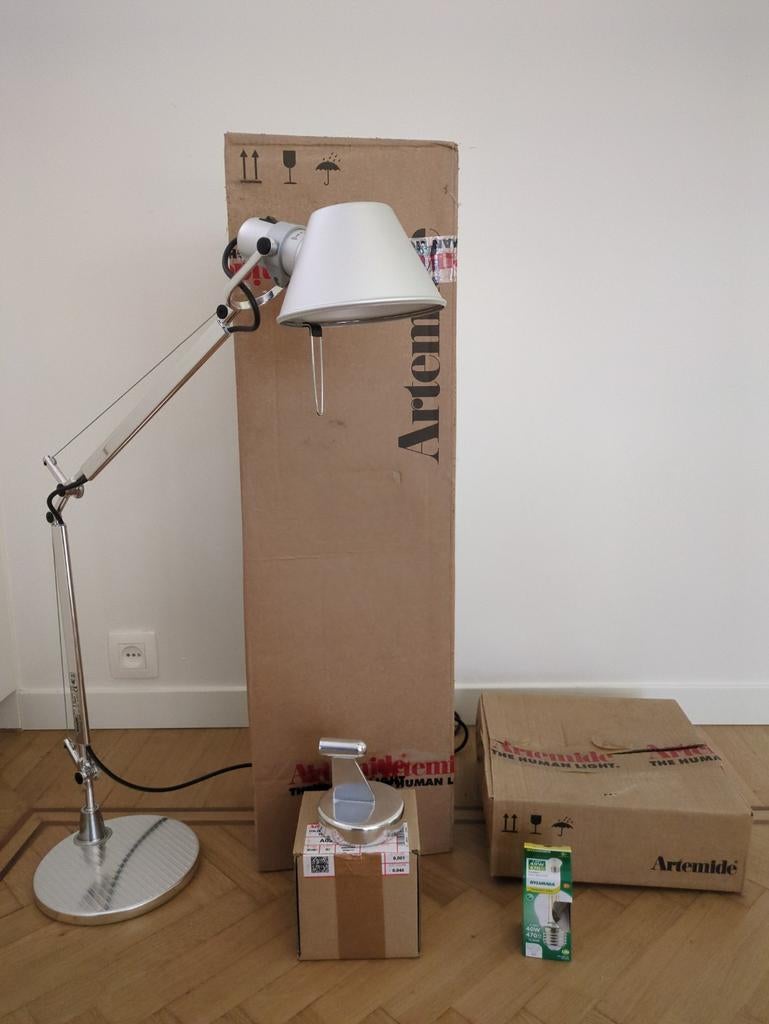 Artemide Tolomeo bureaulamp mini EN wandlicht aluminium, Ophalen